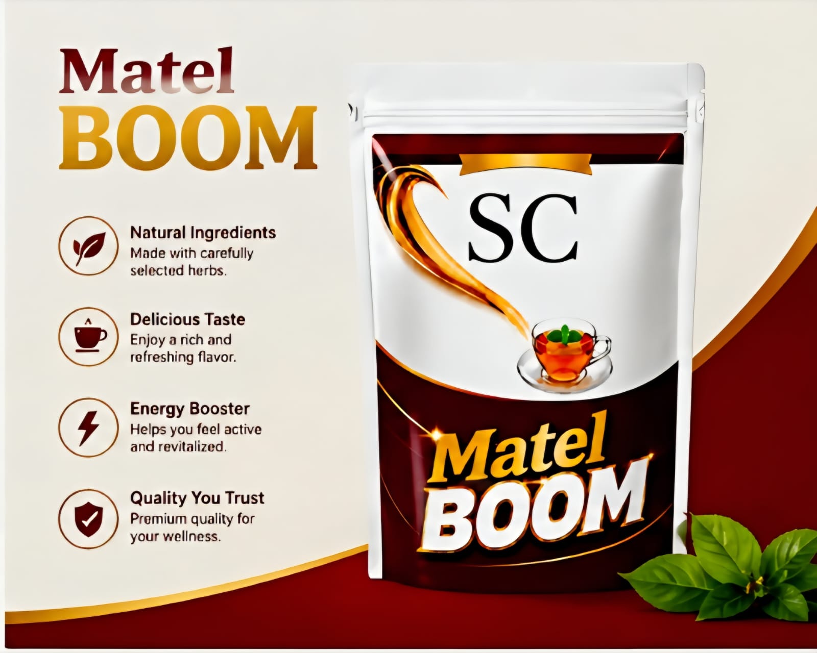Matel BOOM Herbal Tea Drink Mix - Premium Instant Beverage