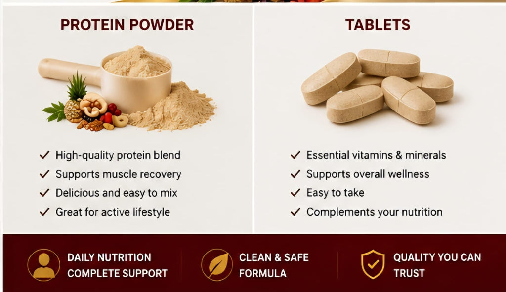 Teïne Matel Boom Protein Powder + Tablets - Premium Daily Nutrition Supplement