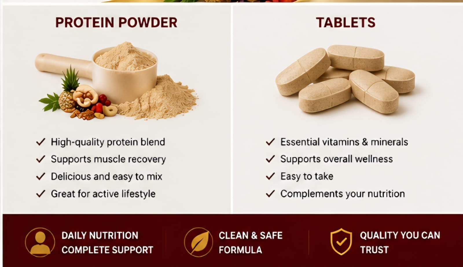 Teïne Matel Boom Protein Powder + Tablets - Premium Daily Nutrition Supplement