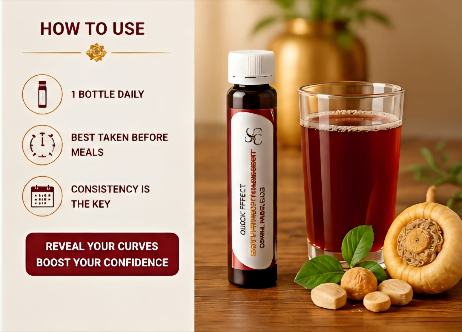 Steph Chic Herbal Wellness Drink - 10 x 30ml Bottles