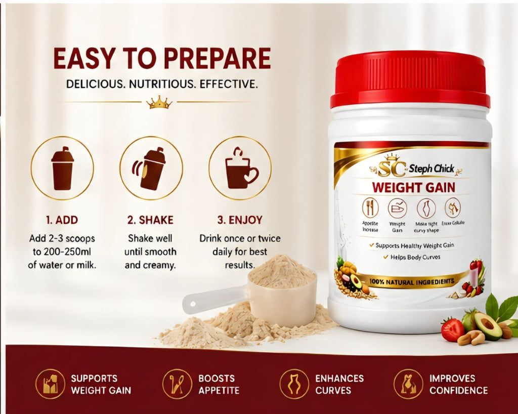 Steph Chick Weight Gain Protein Powder - Premium Daily Nutrition Supplement
