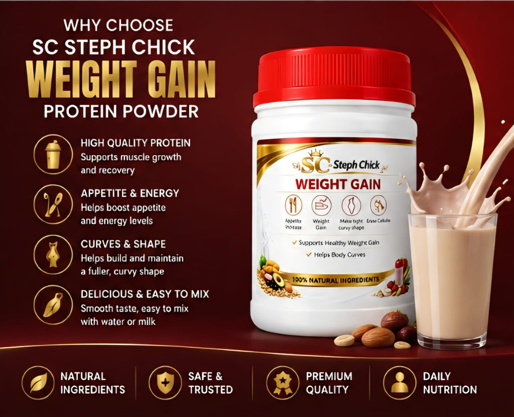 Steph Chick Weight Gain Protein Powder - Premium Daily Nutrition Supplement